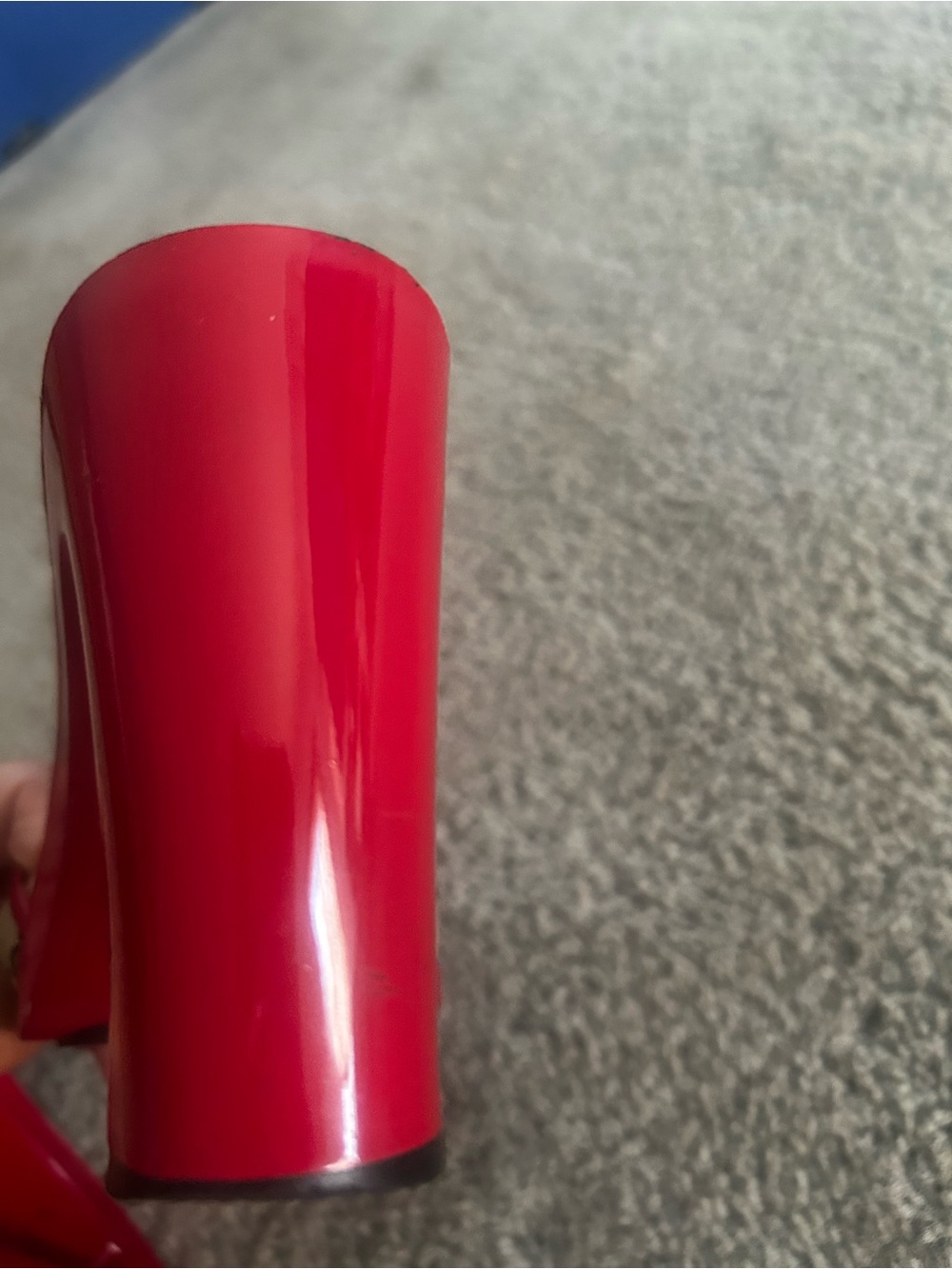 Authentic Gucci Beige Monogram Slide Heels with Red Trim - Picture 14 of 17